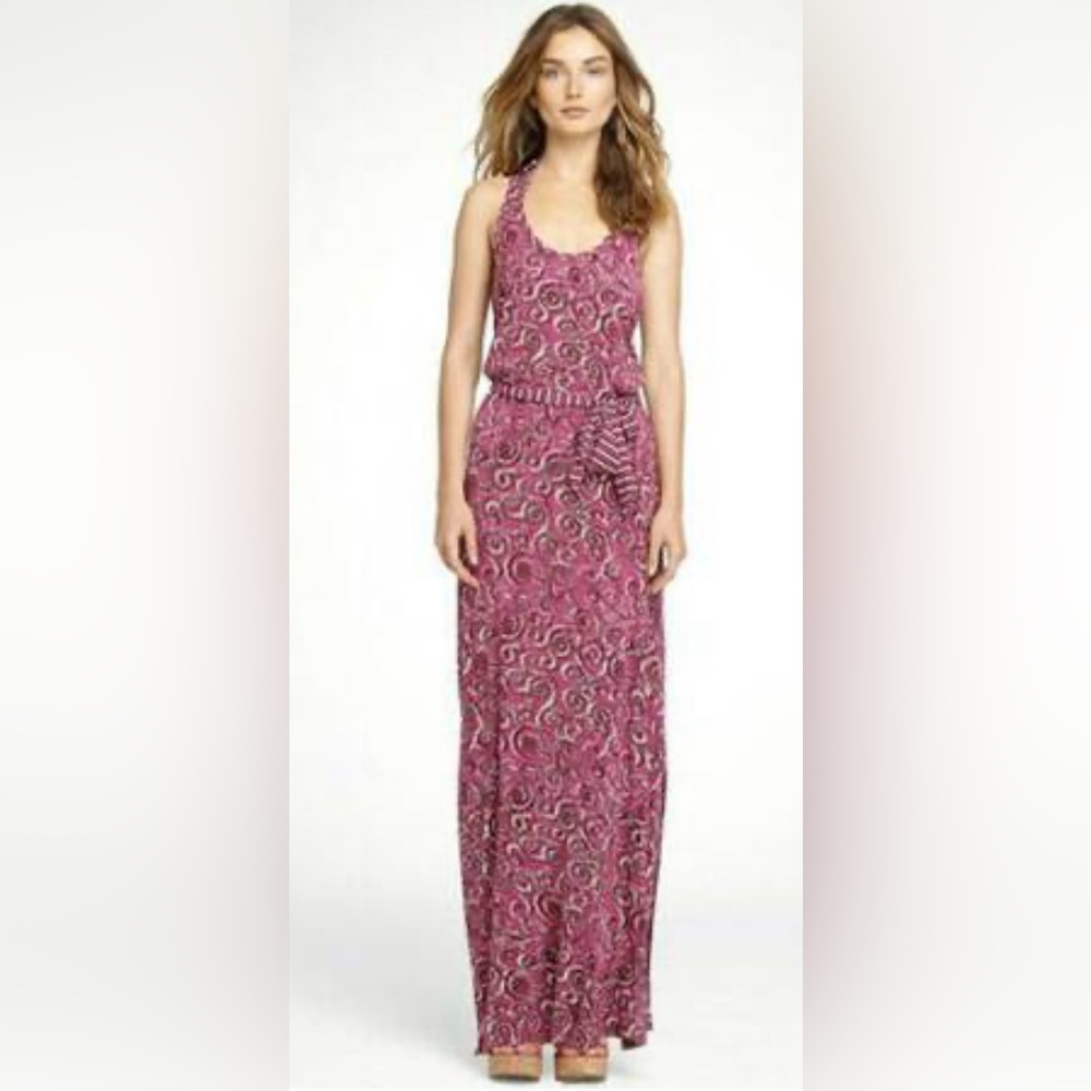 Tory Burch racerback maxi w tie. Size Small. Like new condition.
